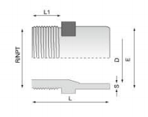 PVDF 對（duì）焊（hàn）管件 外螺紋管接頭（tóu）