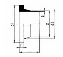 PVDF 對（duì）焊管件 法蘭頭/短口